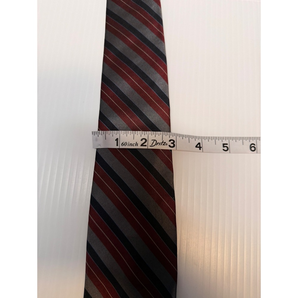 Christian Dior‎ Striped Silk Tie Paris New York Men's Necktie vintage - Picture 7 of 9